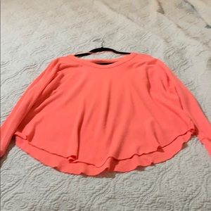 Neon coral sweater